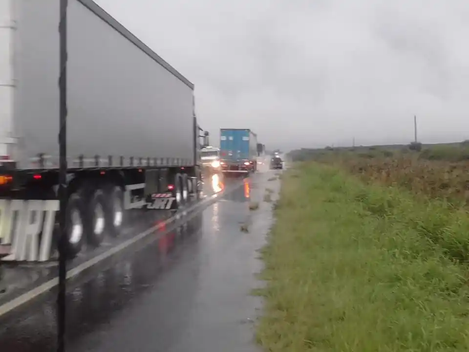 Anegamientos y cloacas colapsadas por la lluvia caída