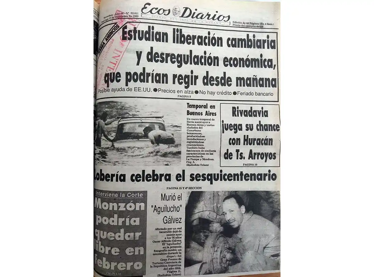 Domingo 17 de diciembre de 1989
