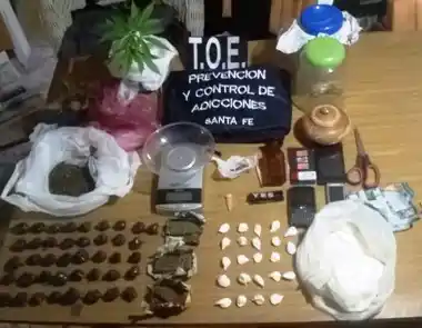 Secuestraron droga y detuvieron a una persona en San Justo