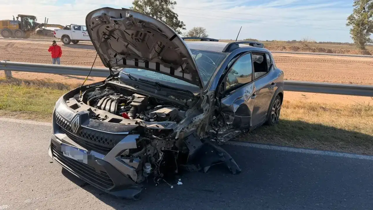 Devoto: una mujer de 74 años sufrió lesiones graves tras un accidente de tránsito en la  Ruta Nacional 19