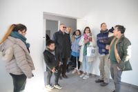 Reunión con adjudicatarios de las 24 viviendas del Barrio Arco Iris para coordinar la entrega