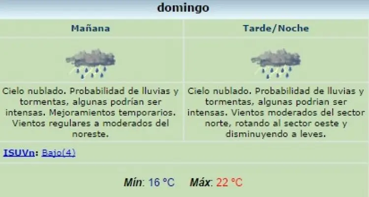 SMN: “Persistirán las lluvias durante toda la jornada”