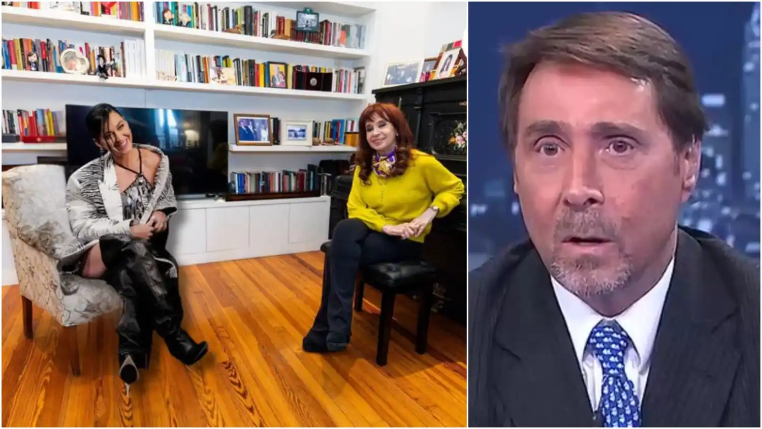 Feinmann cayó en una fake news y dio por cierta una foto trucada de Katy Perry visitando a Cristina Kirchner