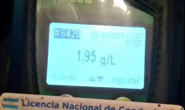 Timbúes: camionero manejaba con 1.95 gramos de alcohol en sangre