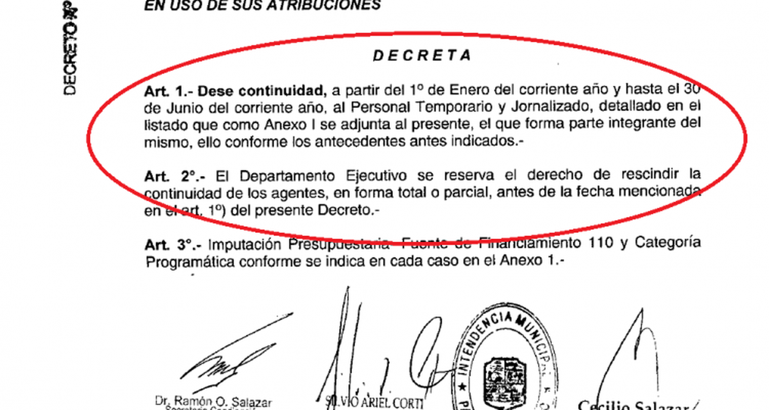 La lista con más de 130 empleados municipales cuyos contratos vencen en junio