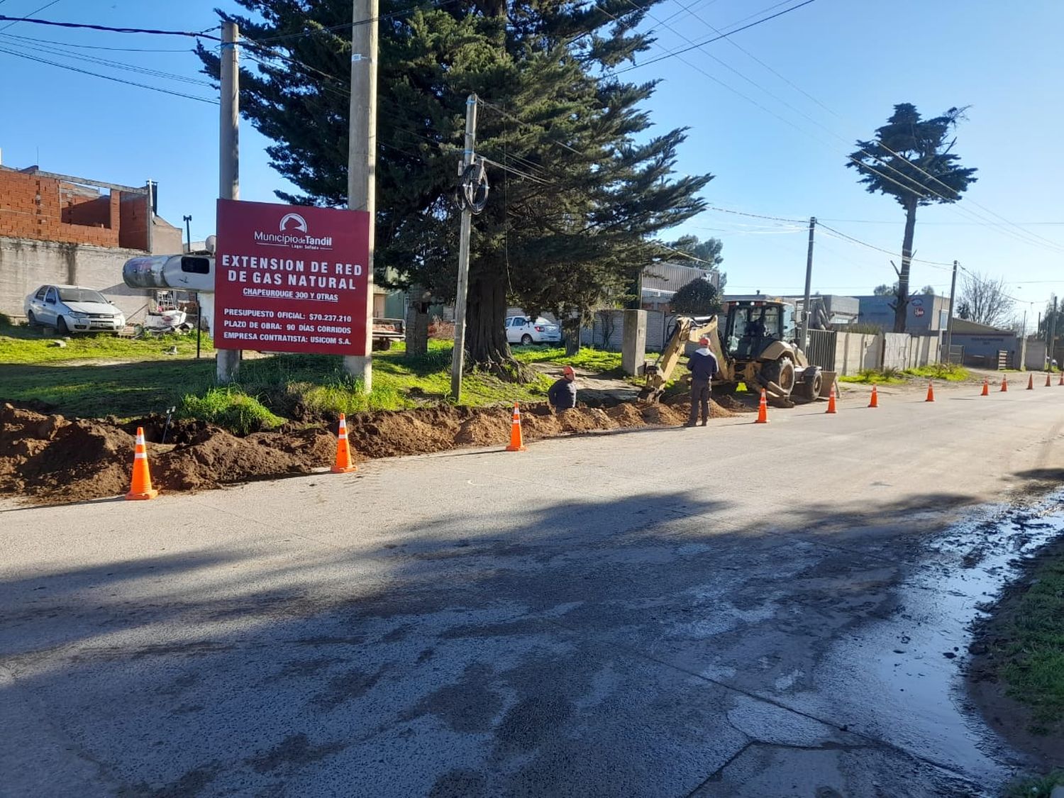 Comenzaron las obras de extensión de la red de gas natural con inversión superior a 70 millones de pesos