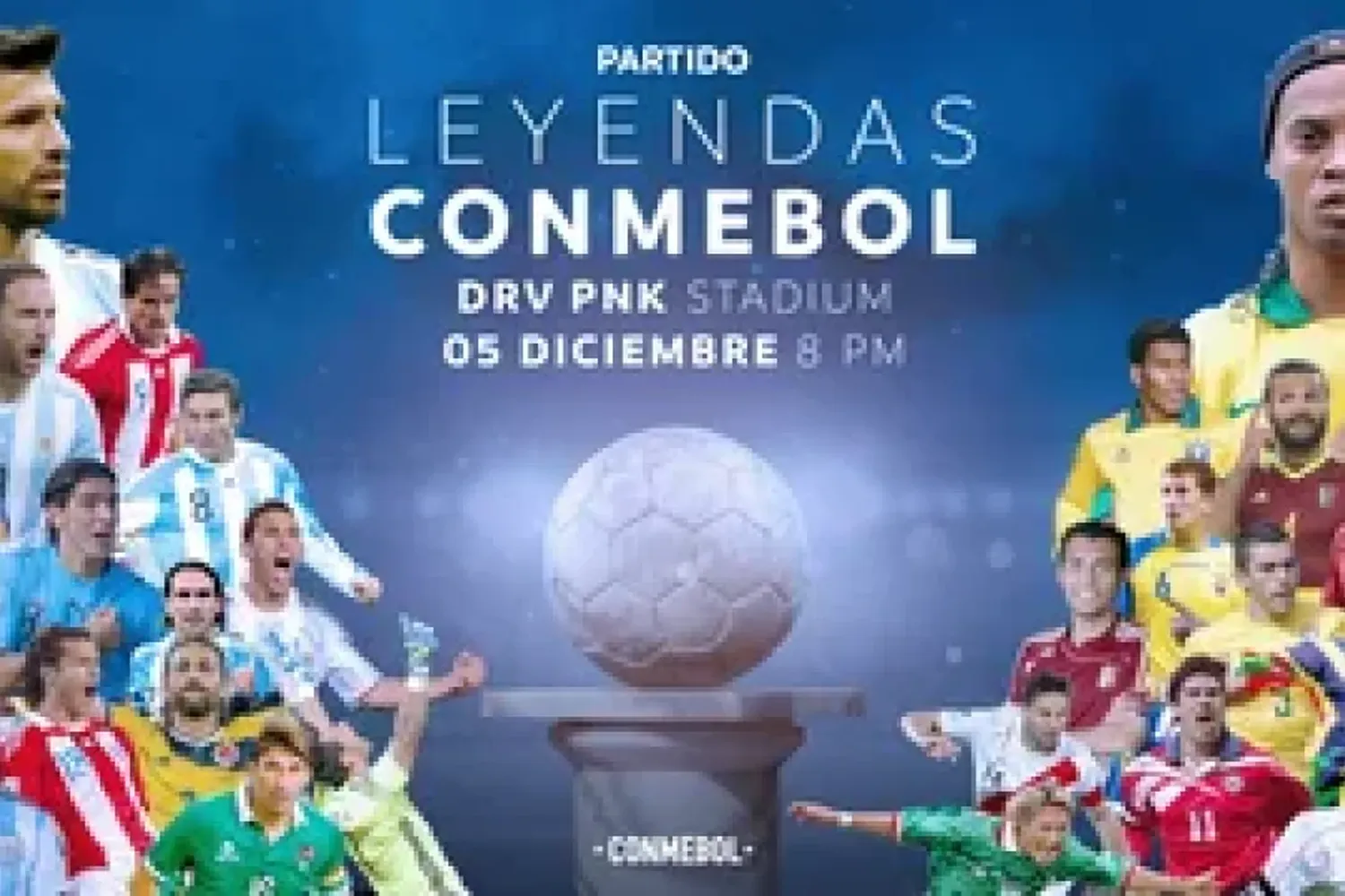 CONMEBOL organizará un partido de leyendas en Estados Unidos