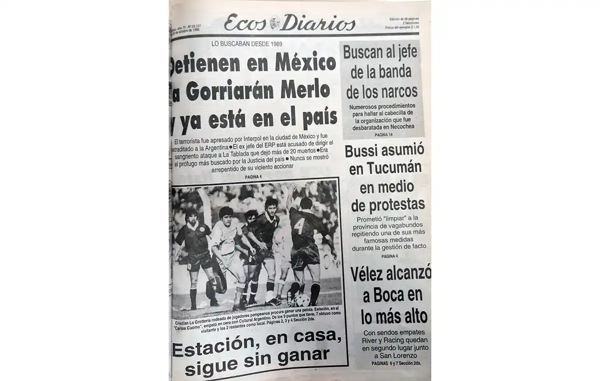 Lunes 30 de octubre de 1995