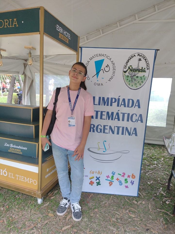 Valentino Gómez y un gran desempeño en la Olimpiada de Matemática