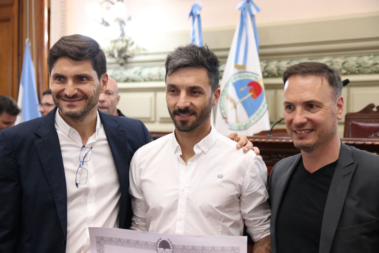 Nacho Scocco fue homenajeado por la Legislatura santafesina