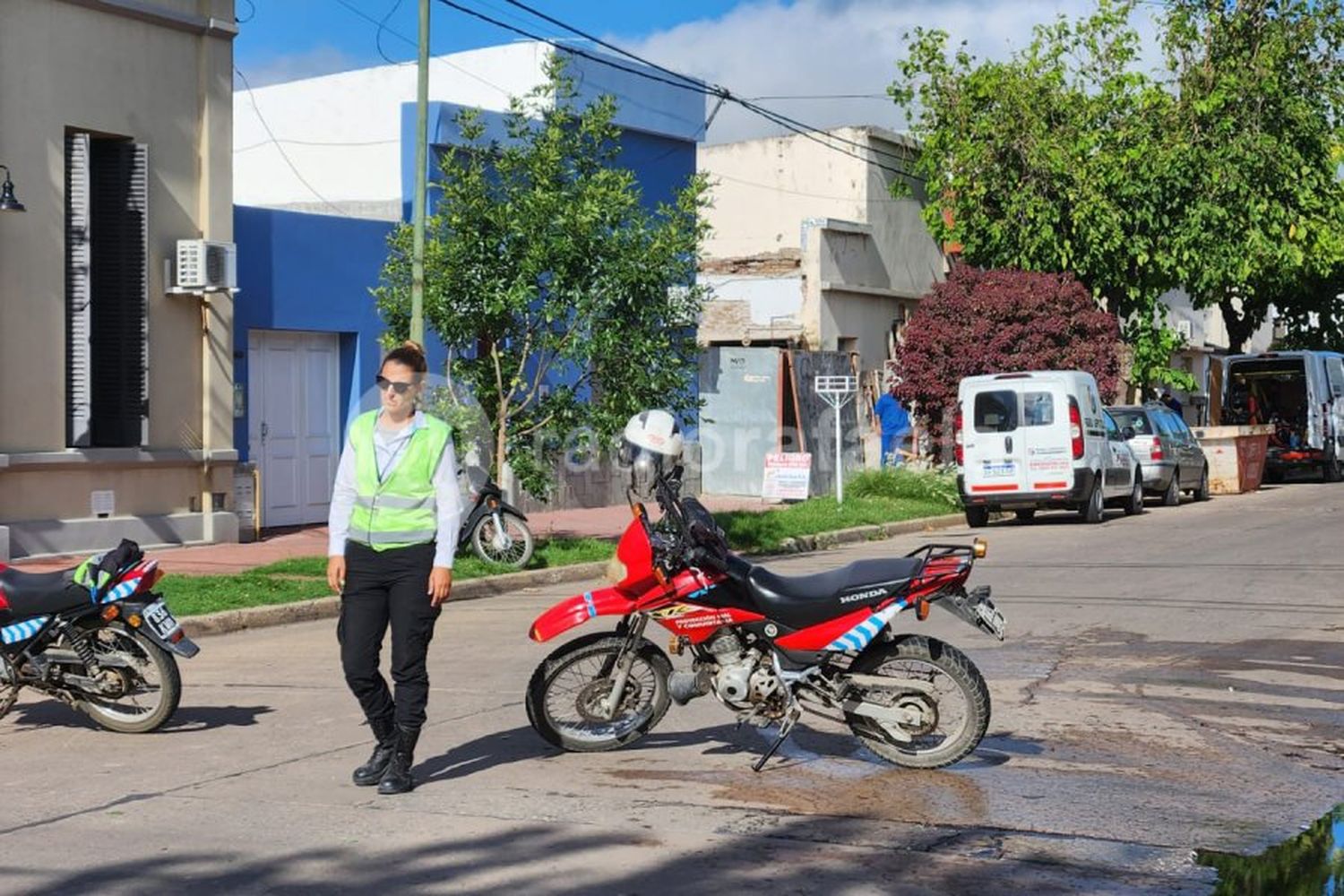 Susto por una fuga de gas que terminó con la intervención de los bomberos: tránsito cortado