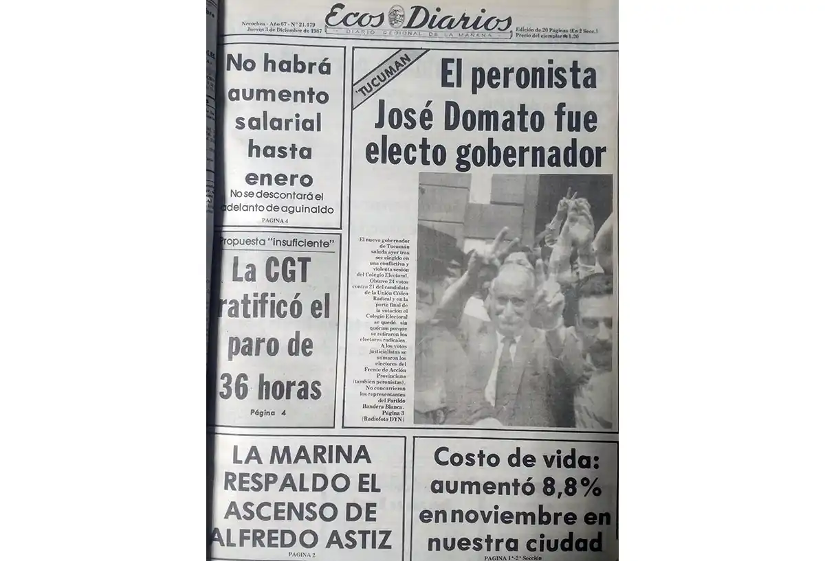 Jueves 3 de diciembre de 1987