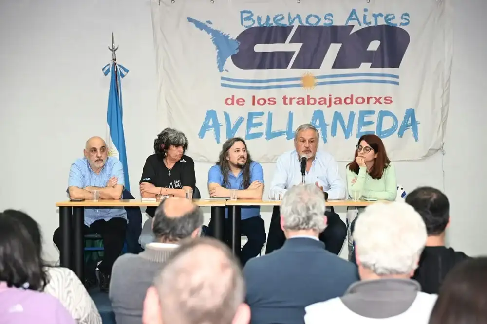 Dirigentes de la CTA de los Trabajadores.