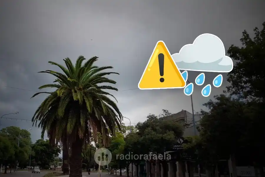 Atención Rafaela y la región: alerta amarillo por tormentas para el jueves a la noche 