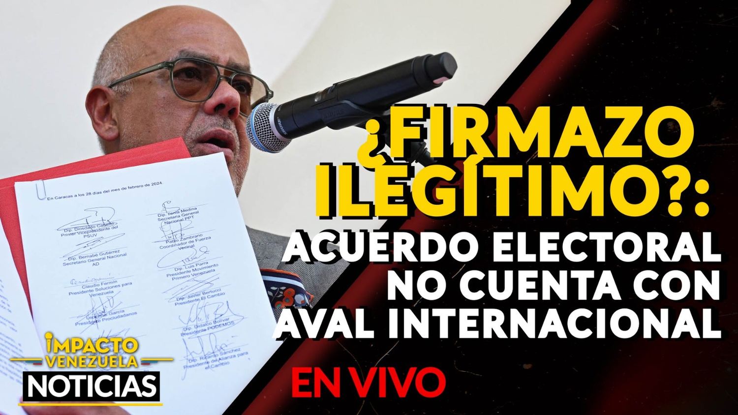 ¿FIRMAZO ILEGÍTIMO?: acuerdo electoral no cuenta con aval internacional – VIDEO