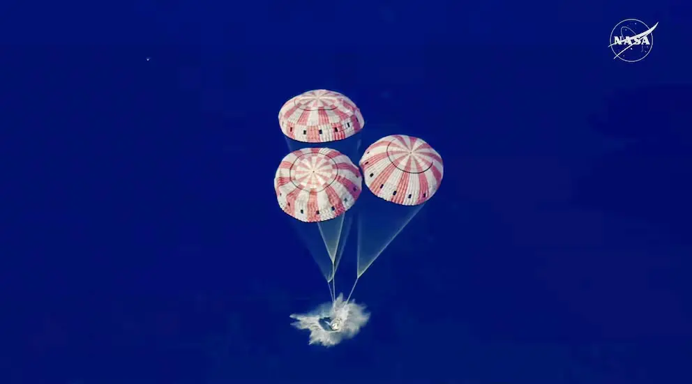 La nave Orión superó el peligro: sanos y salvos en Tierra, los cuatro astronautas completaron con éxito la misión