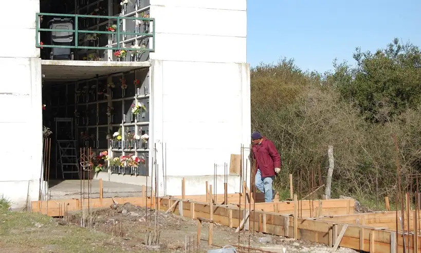 Continúan las obras de ampliación en el Cementerio Norte de la ciudad 