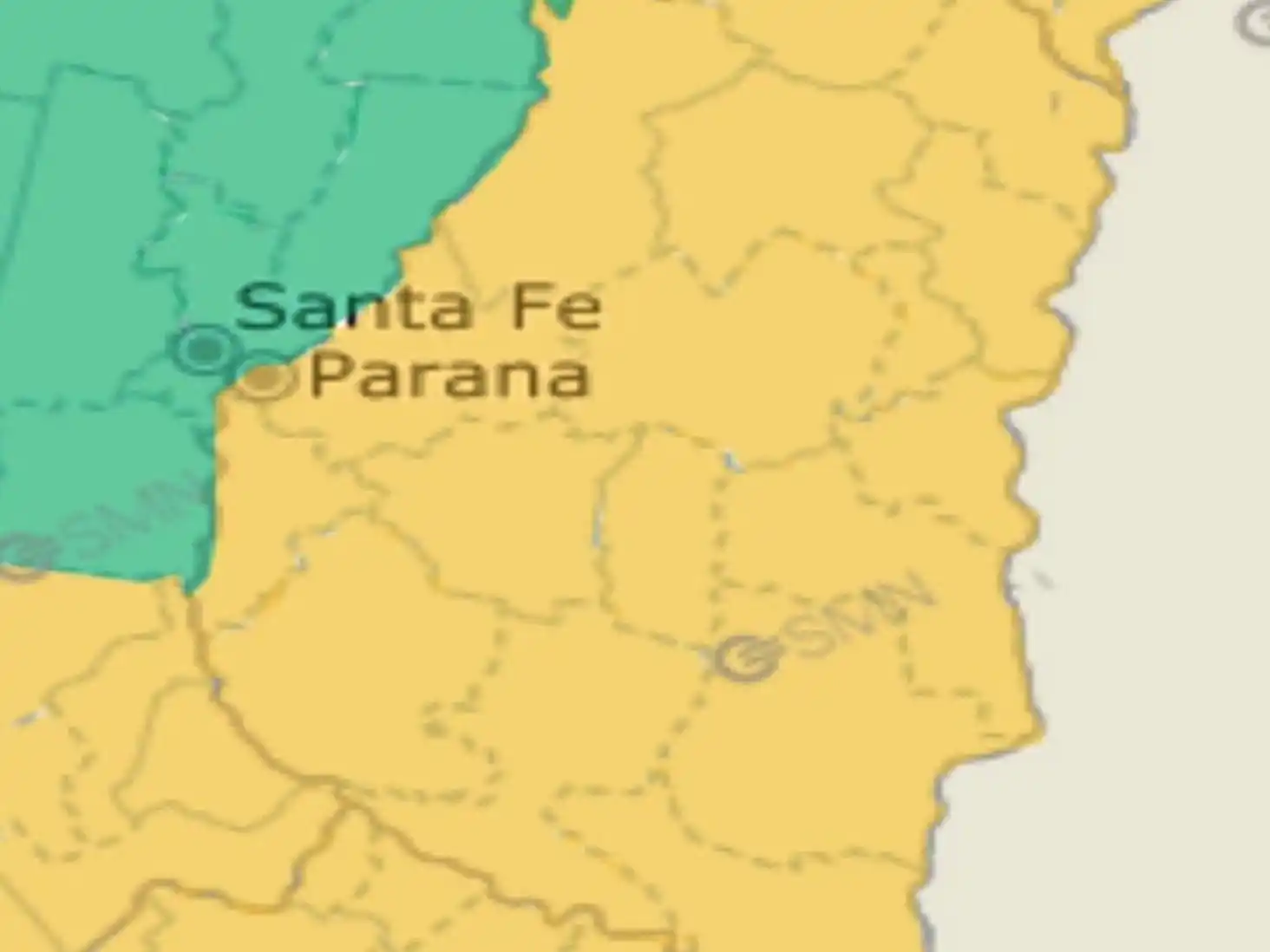 Renovaron el alerta amarilla por tormentas fuertes para hoy lunes