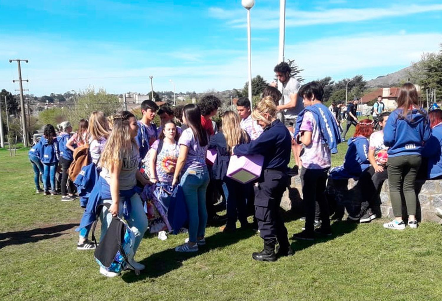 Entregaron preservativos y folletería para concientizar a los jóvenes