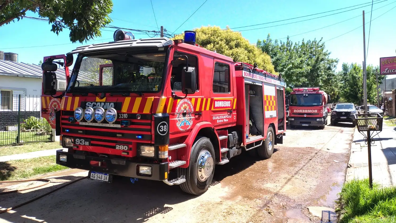 Un incendio afectó una vivienda en la zona de Avenida Parque y 3 de Caballería