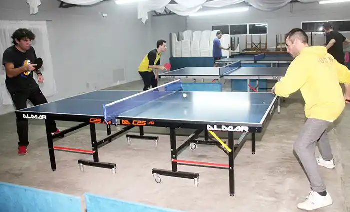 El Club Ameghino le abrió sus puertas al tenis de mesa