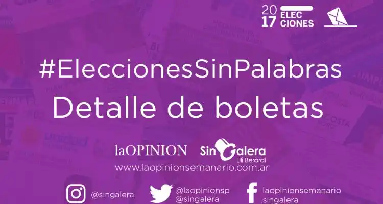 Elecciones 2017: Cómo son las boletas que hay en el cuarto oscuro