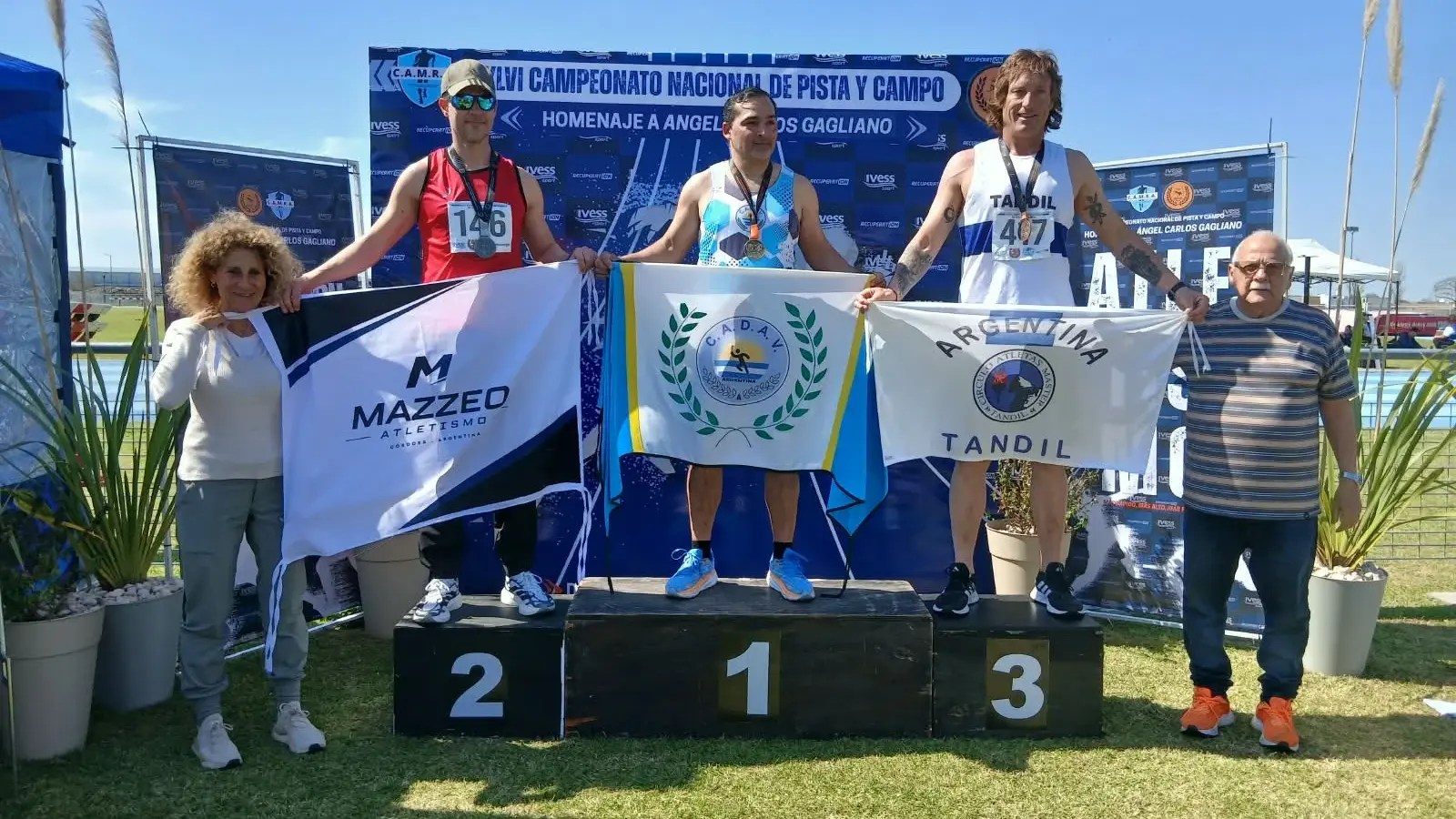 Luciano Saltapé logró la medalla de bronce en el Campeonato Nacional Máster