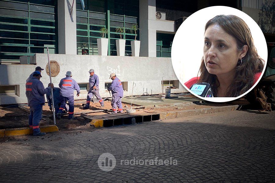 Comenzaron las obras de reparación de veredas: "Vamos a refuncionalizar todo el microcentro"