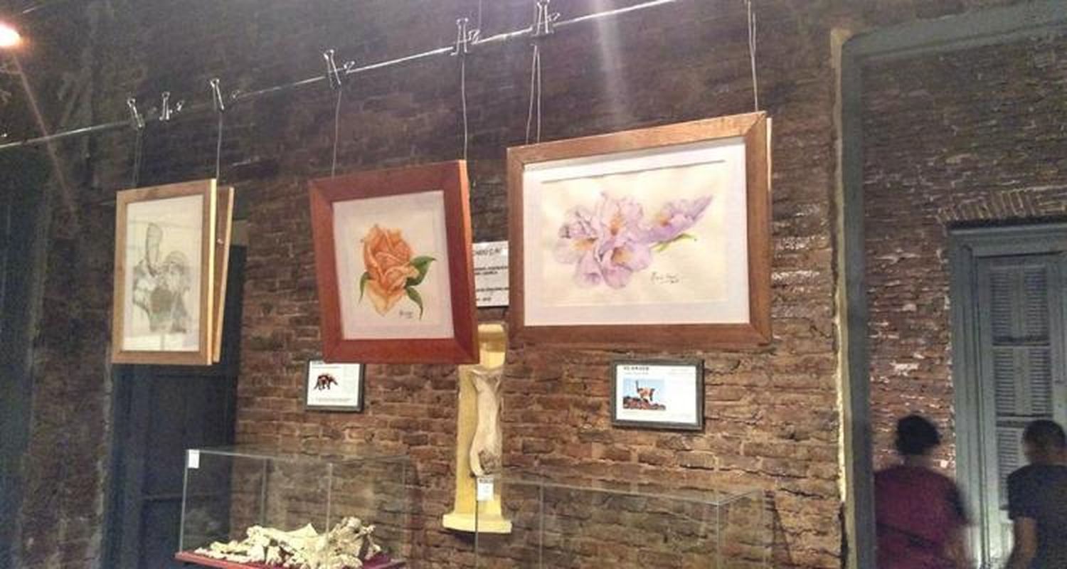 Muestra de arte en el Paleontológico