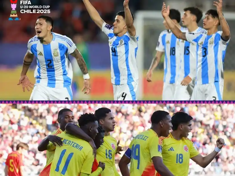 Argentina vs Colombia Sub-20: duelo decisivo por un lugar en la final del Mundial de Chile 2025