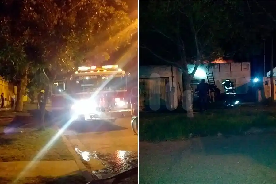 Gran susto por el incendio de una vivienda en barrio Villa Dominga: afortunadamente estaba deshabitada