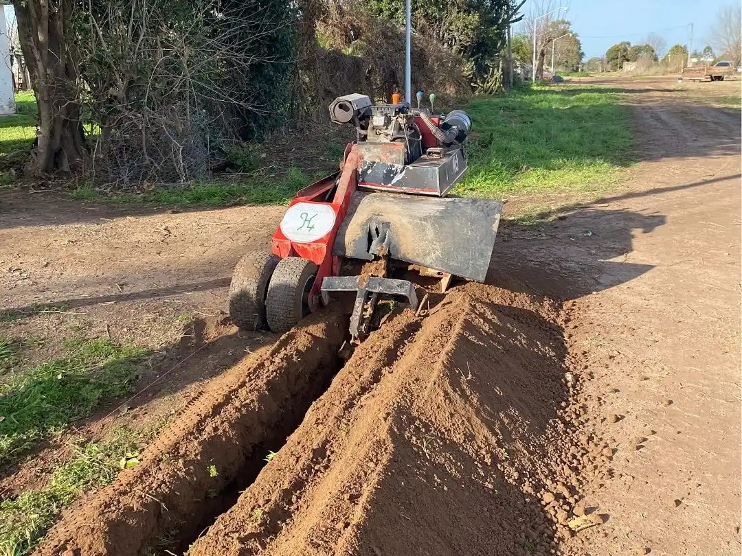 La obra avanza con el objetivo de extender el servicio.