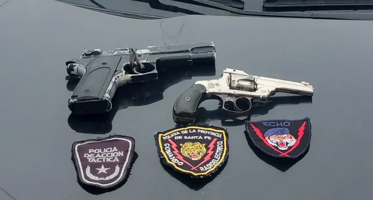 Armas secuestradas.