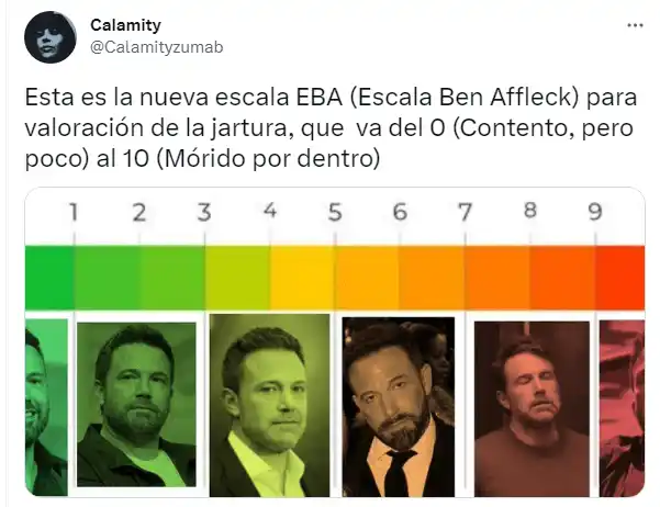 Ben Affleck no pasó inadvertido en las redes. Foto Twitter