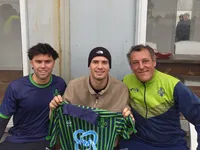 Franco Mastantuono estuvo en Olavarría acompañando a River de Azul en un torneo regional