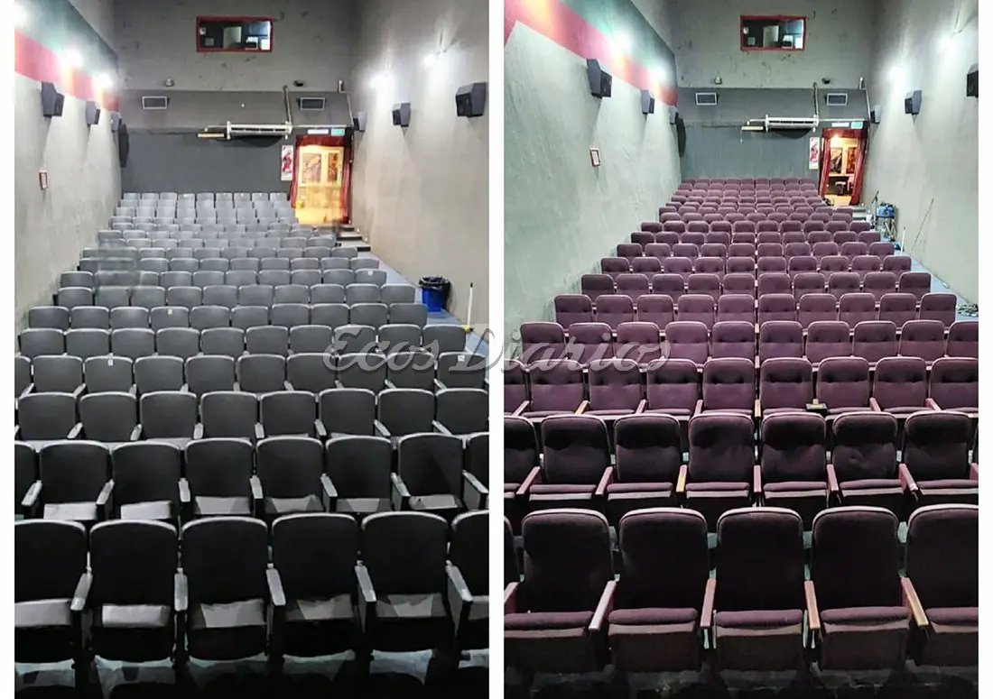 Antes y después. De las butacas de la Sala 2
