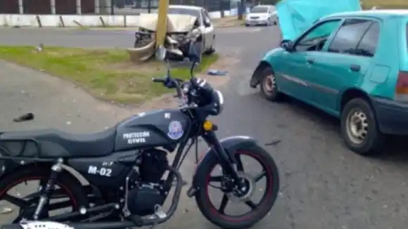 ¡NI A HENRY FIOL! Chocaron carro contra un semáforo y los atacaron abejas africanizadas (Video)