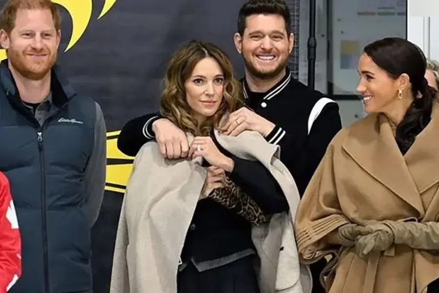 Cómo fue el encuentro de Luisana Lopilato y Michael Bublé con el Príncipe Harry y Meghan Markle