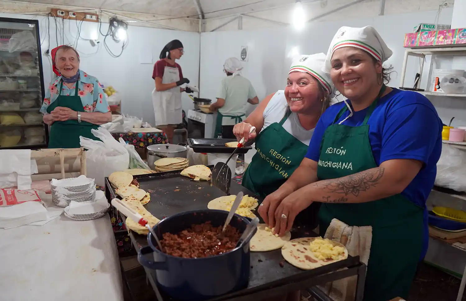 Región Marchigiana. Prepara para las piadinas