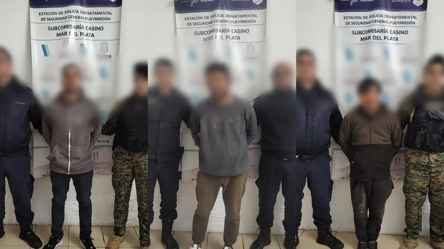 Los tres aprehendidos cuentan con antecedentes penales, como robo a comercio y portación ilegal de armas.