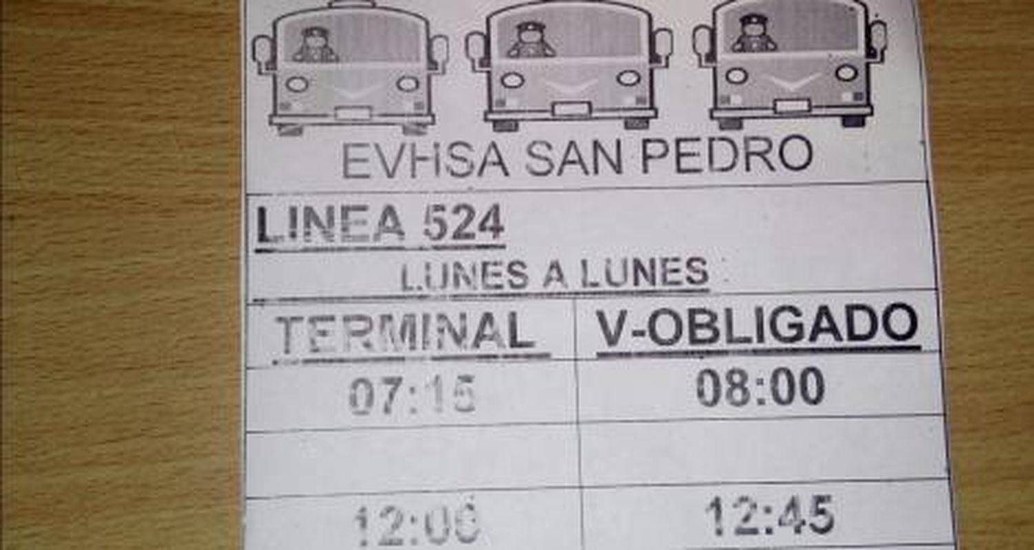 Modificaciones en los colectivos a Vuelta de Obligado