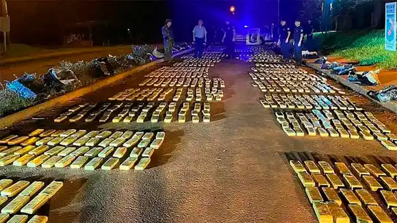 Incautaron casi una tonelada de marihuana valuada en más de 96 millones de pesos