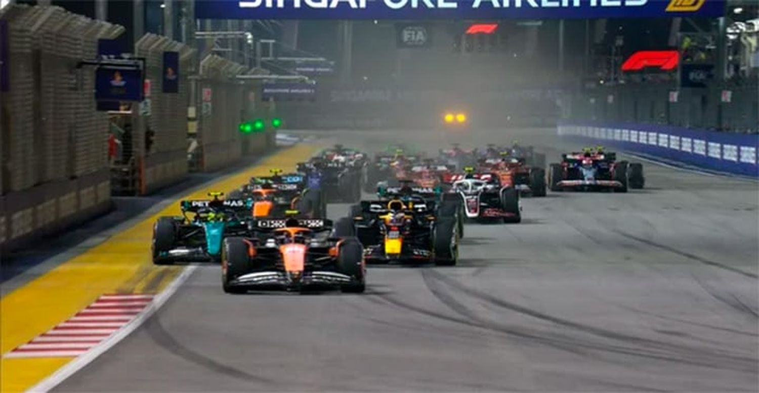 La carrera se realizó en Singapur