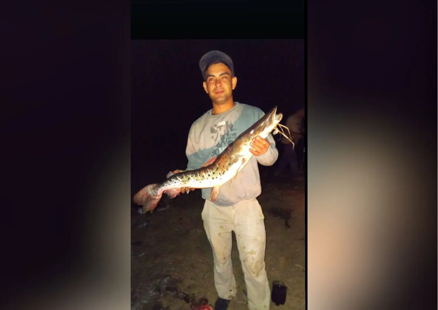 ¡Pescó un surubí de 12 kilos!