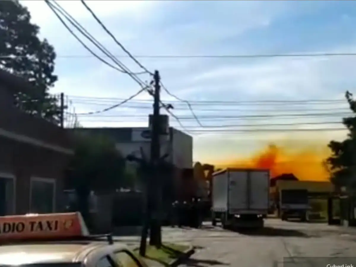 Explotó un contenedor con ácido nítrico en Villa Bosch