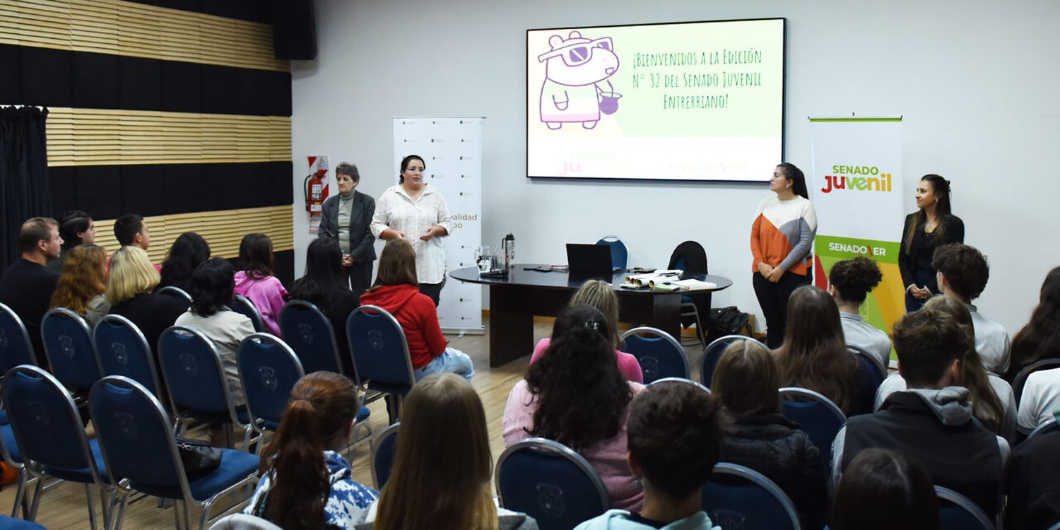 El Senado Juvenil Entrerriano es una plataforma para la participación cívica de los jóvenes