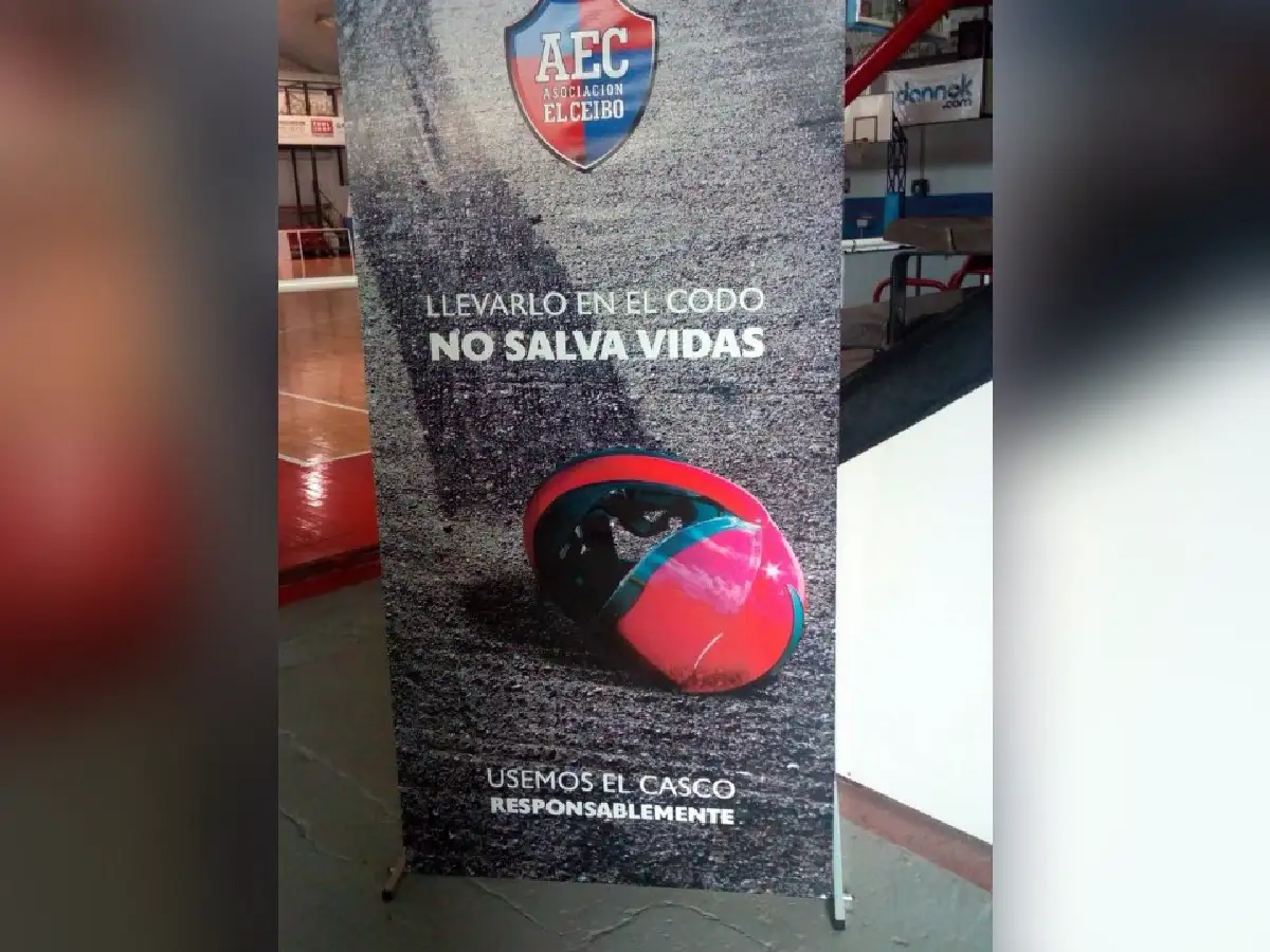 La "Flor" se suma a la campaña por el uso del casco