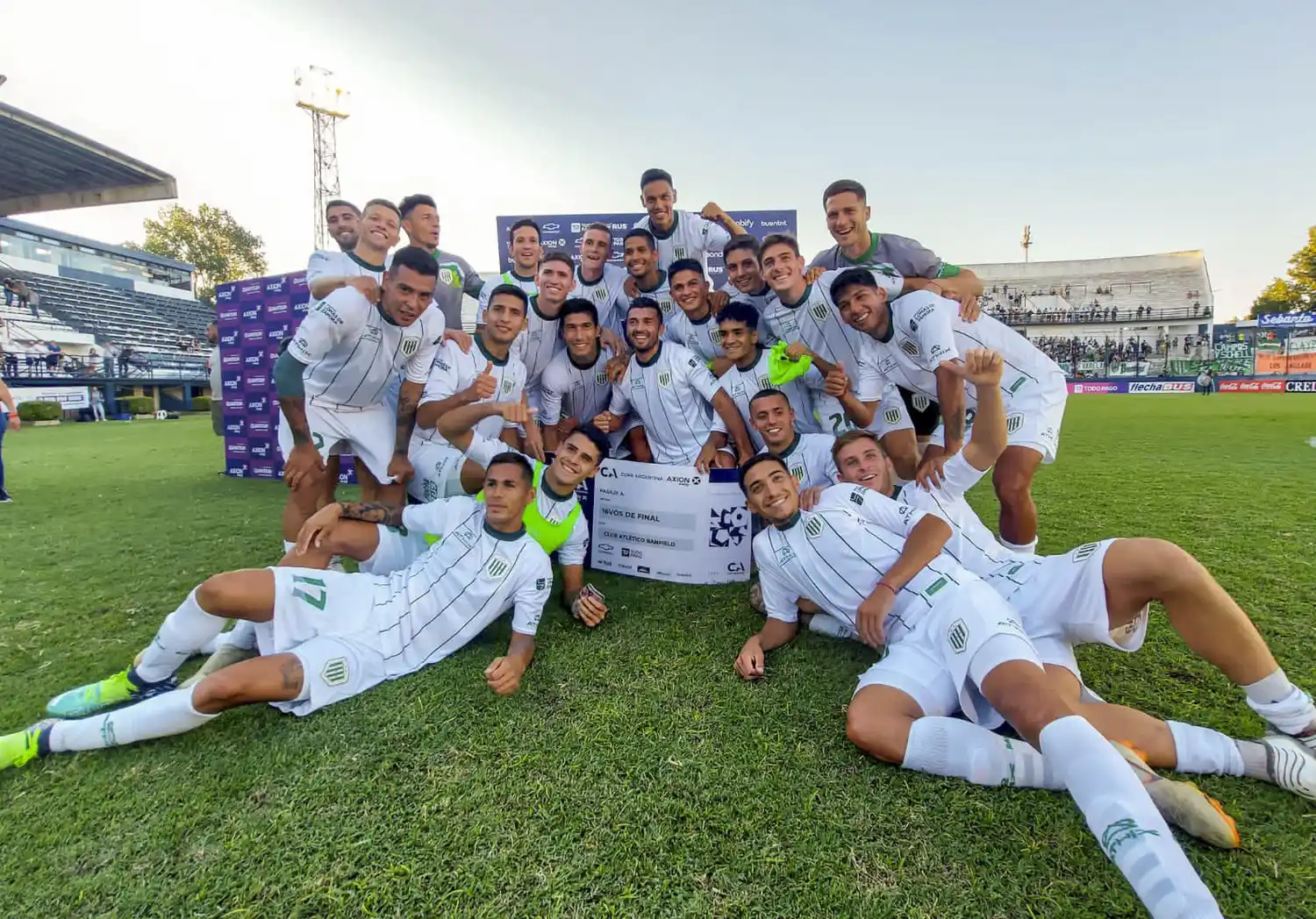 El festejo de Banfield.