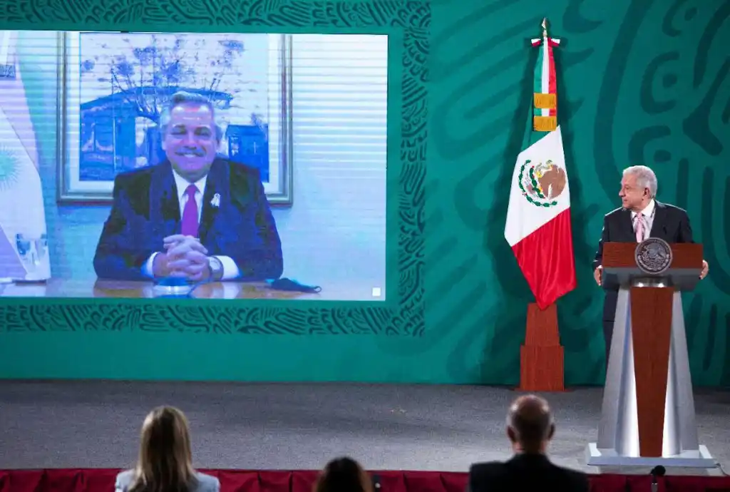 Fernández y López Obrador destacaron la producción de vacuna contra el Covid