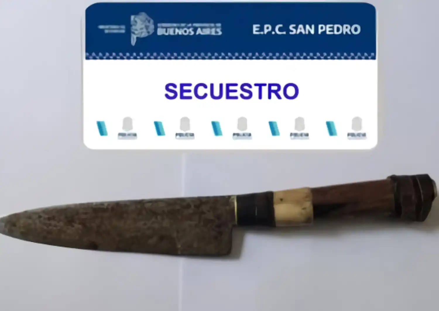 arma blanca secuestrada